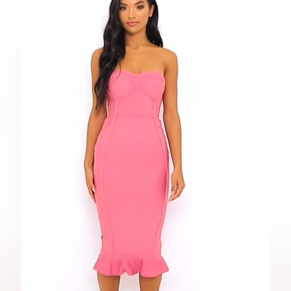 knee length dresses for ladies Black Midi Dress | Black Frill Sleeve Midi Dress